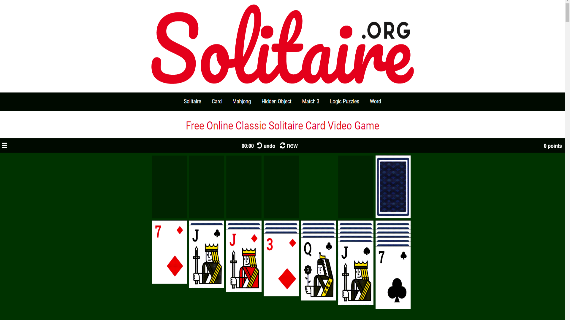 🕹️ Play Free Online Solitaire Games: Web Based Solitaire Card Video Games for Kids & Adults